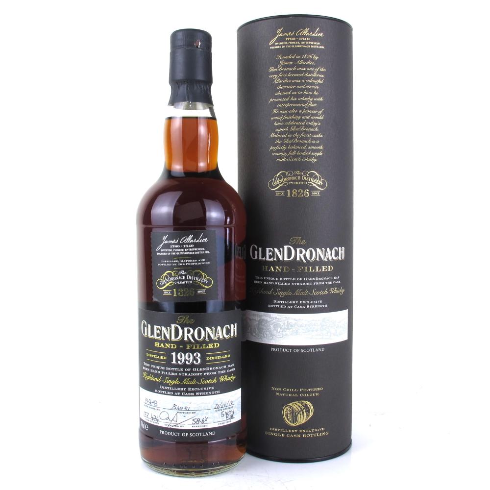 Glendronach 1993 Hand Filled 22 Year Old Single Cask