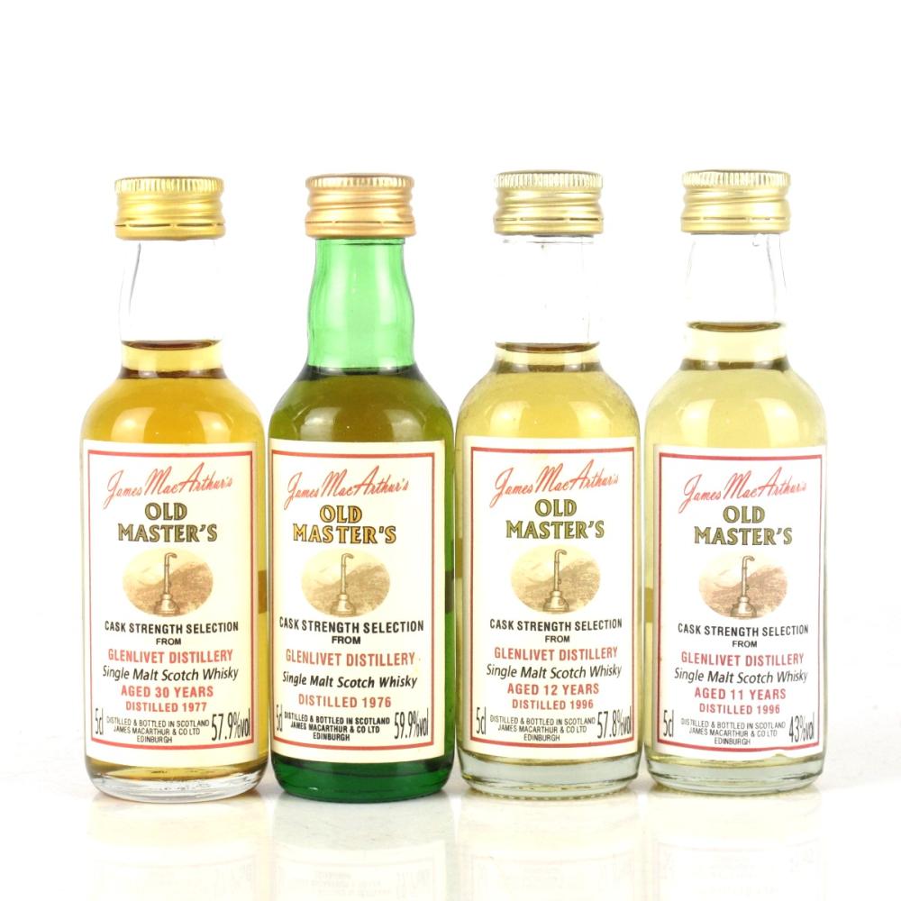 Glenlivet Miniature Selection 4 x 5cl / Including 1977 30 Year Old