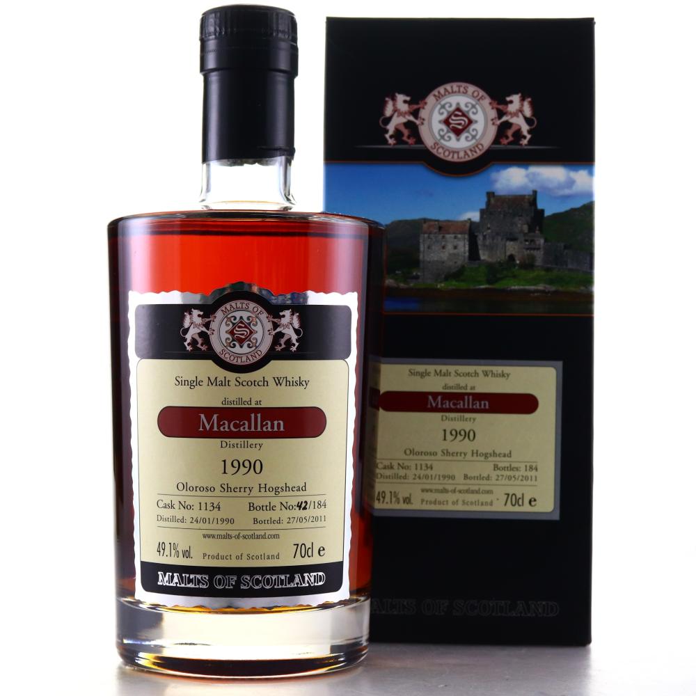 Macallan 1990 Malts of Scotland Oloroso Hogshead