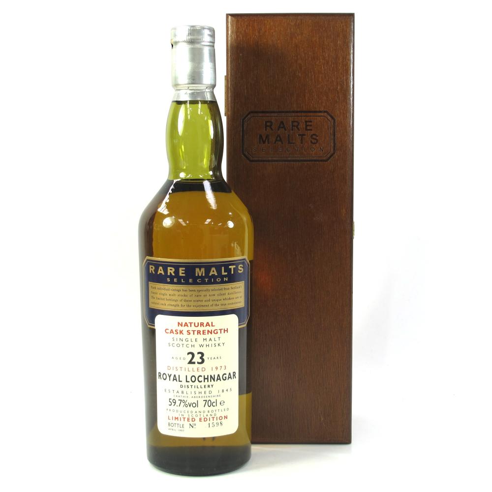 Royal Lochnagar 1973 Rare Malt 23 Year Old 59.7% / Wooden Box