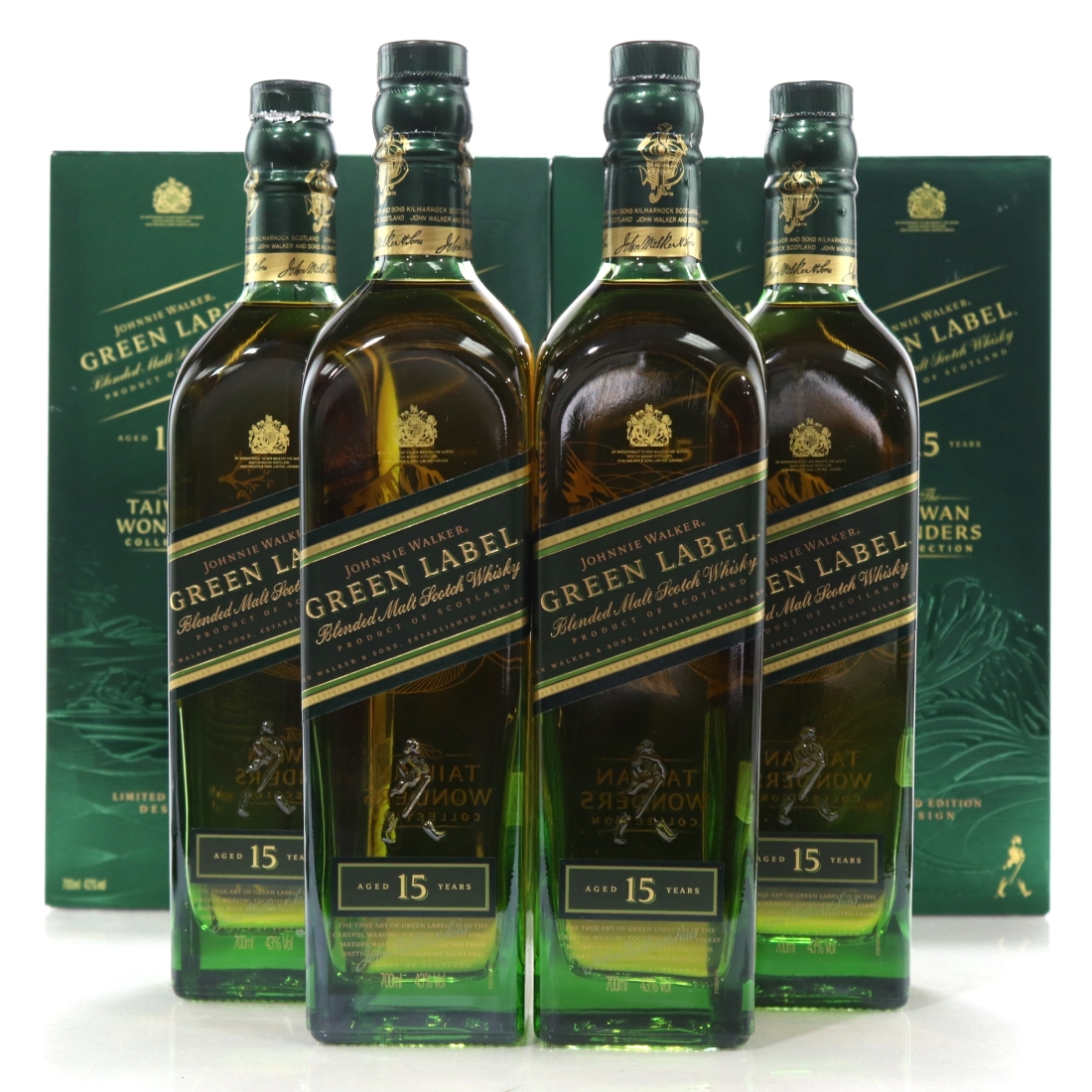 Johnnie Walker Green Label Taiwan Wonders Collection 4 x 70cl