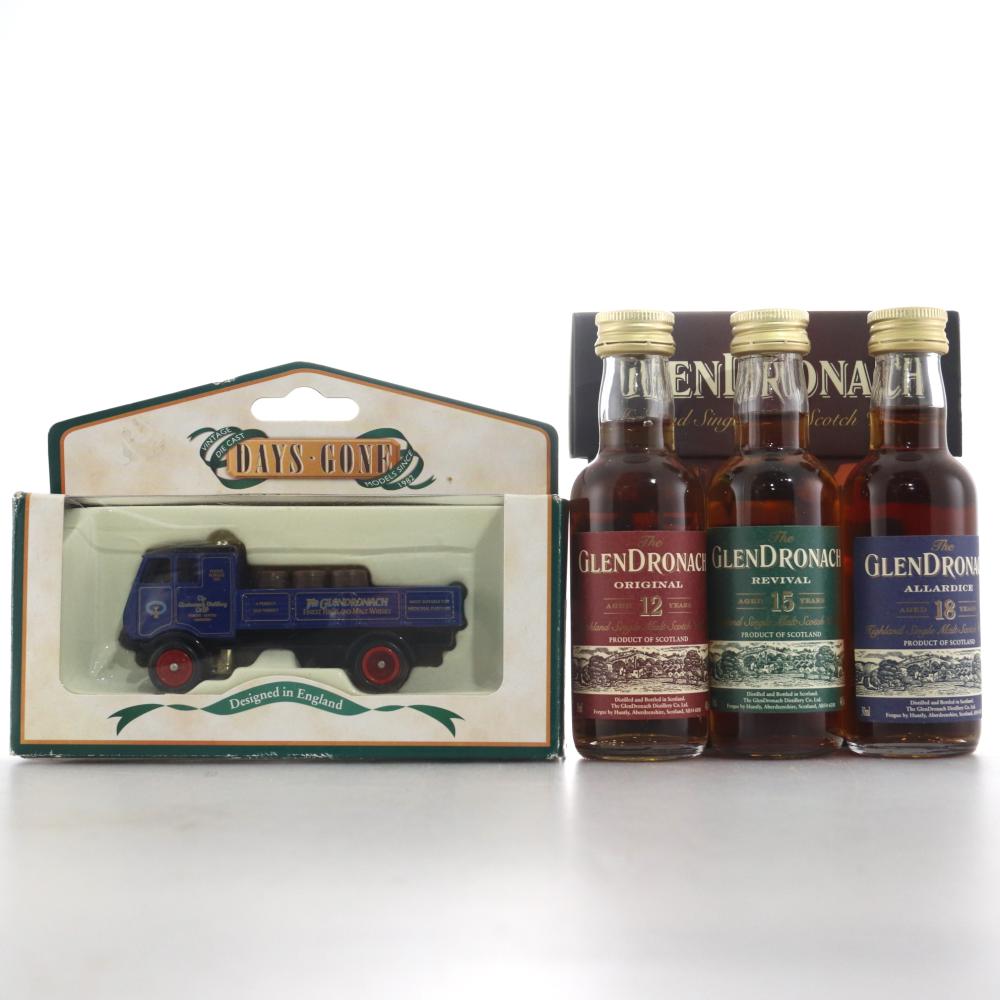 Glendronach Miniature Gift Pack 3 x 5cl / with Days Gone Van