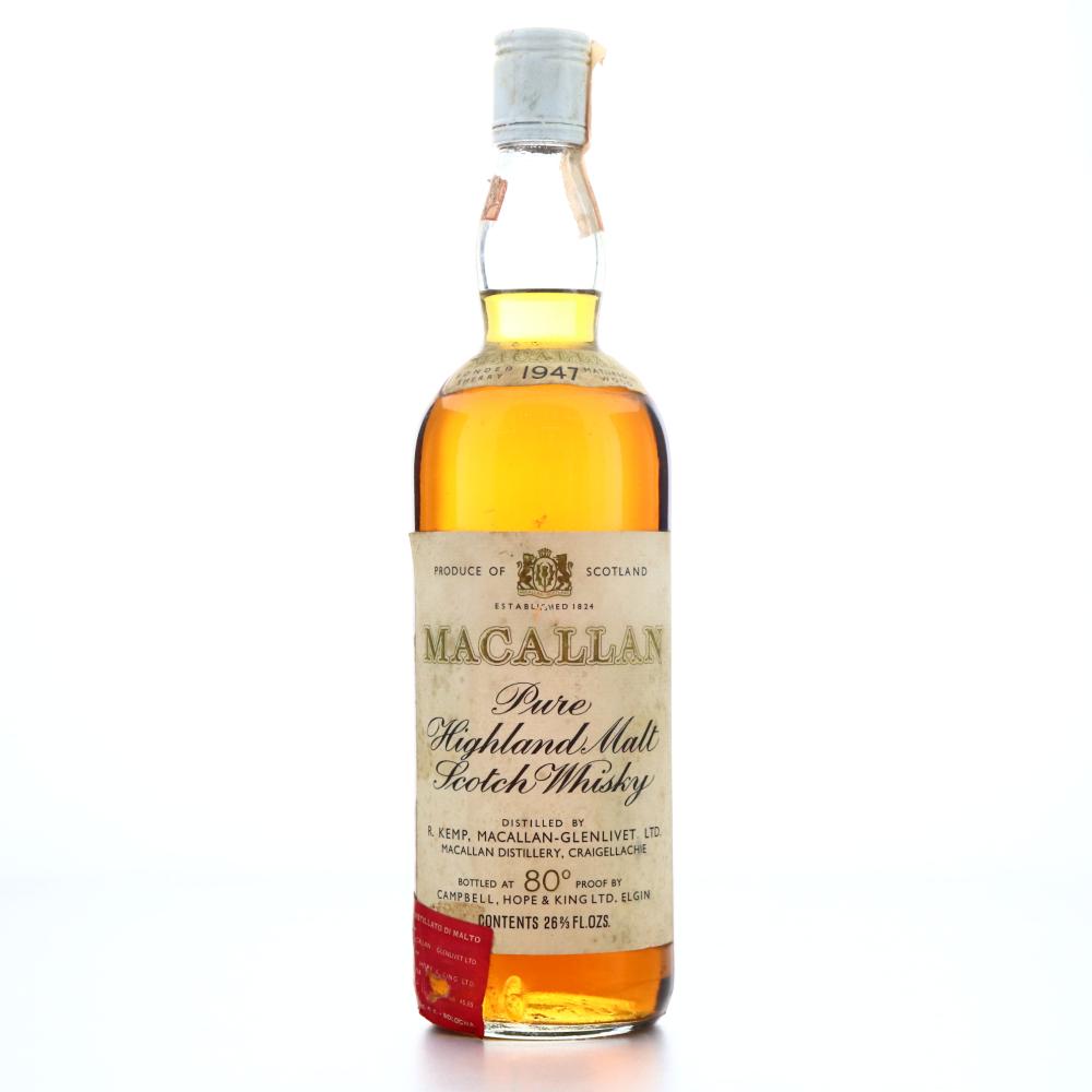 Macallan 1947 Campbell, Hope and King 80 Proof / Rinaldi Import