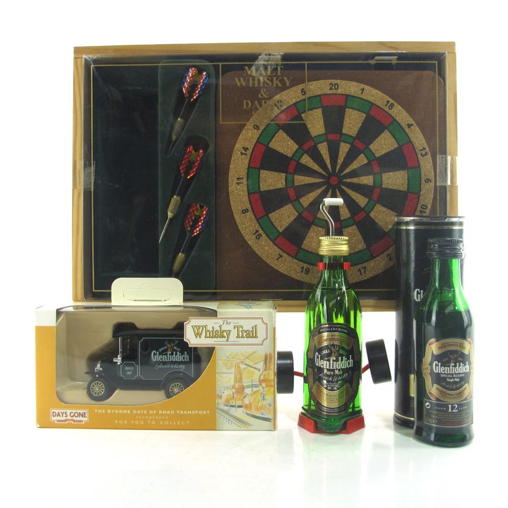 Glenfiddich Miniature Selection / including Mini Dartboard