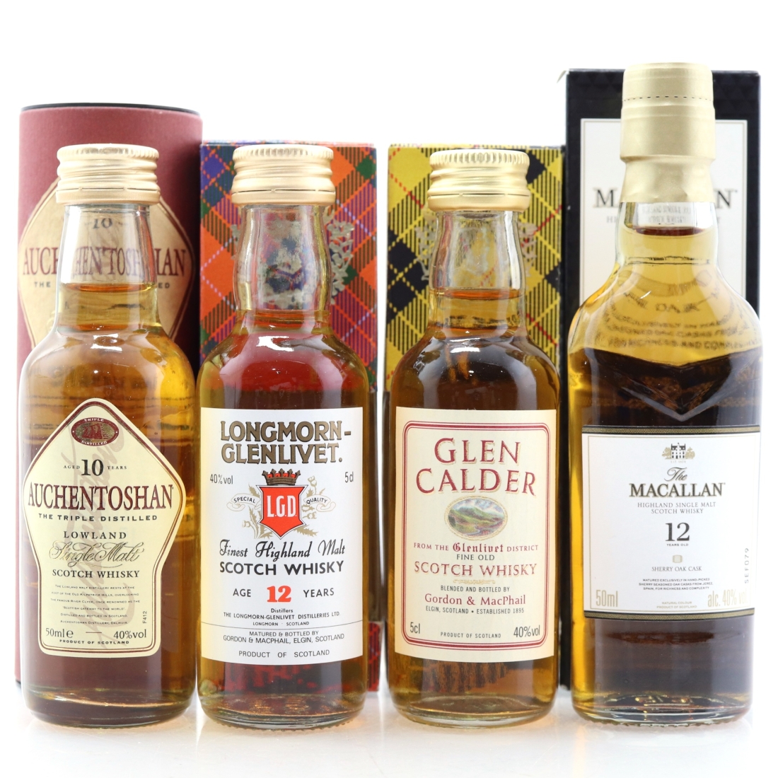 Miscellaneous Scotch Whisky Miniature Selection 4 x 5cl