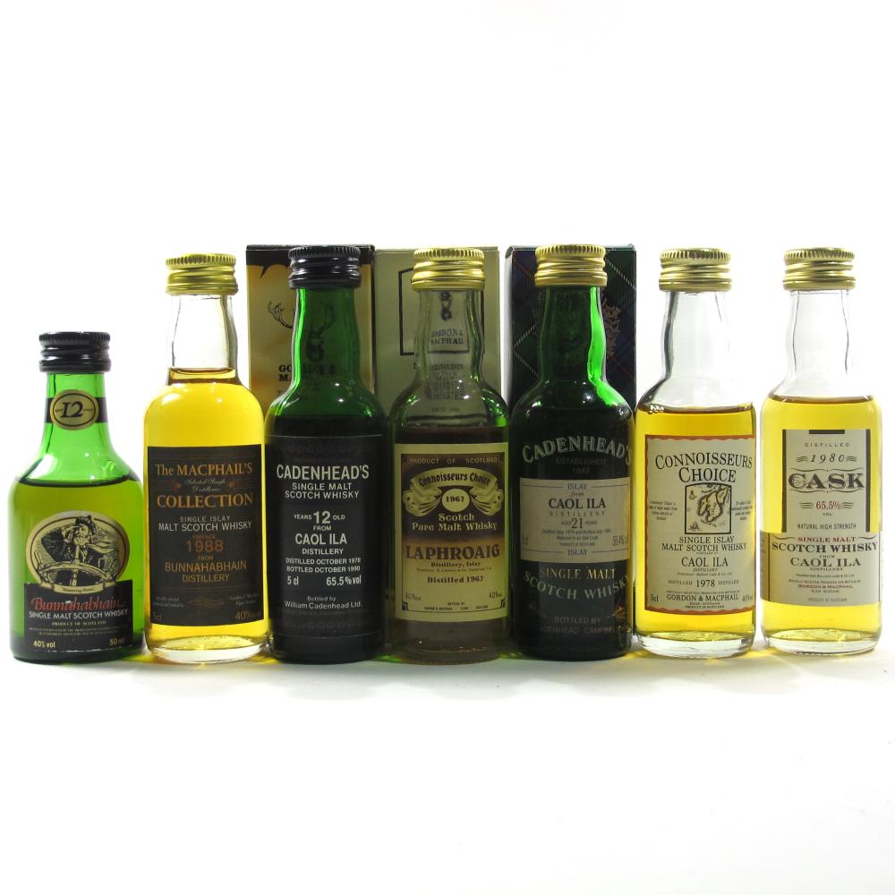 Islay Miniature Selection 7 x 5cl / including Laphroaig 1967