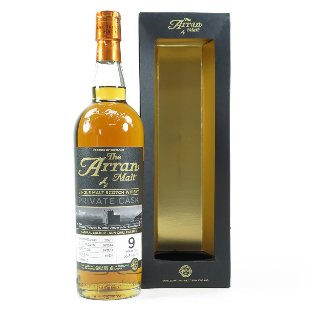 Arran 2004 Private Cask 9 Year Old / Shinanoya