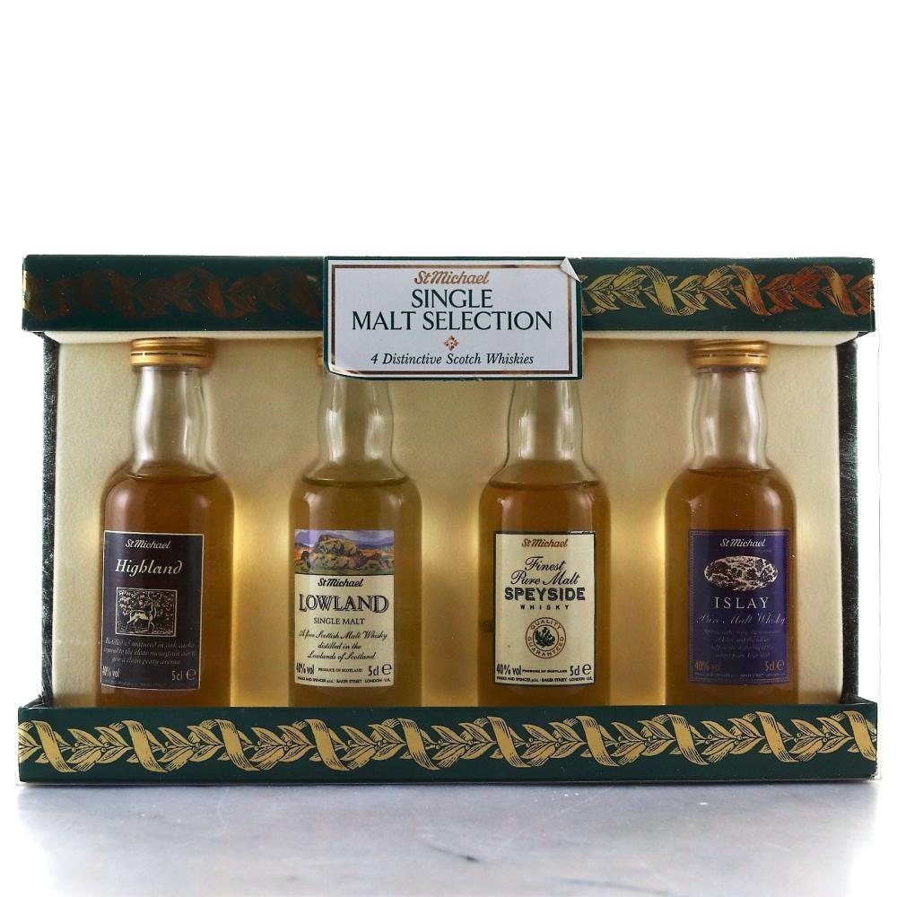 St Michael Single Malt Selection Miniature x 4 / Marks & Spencer