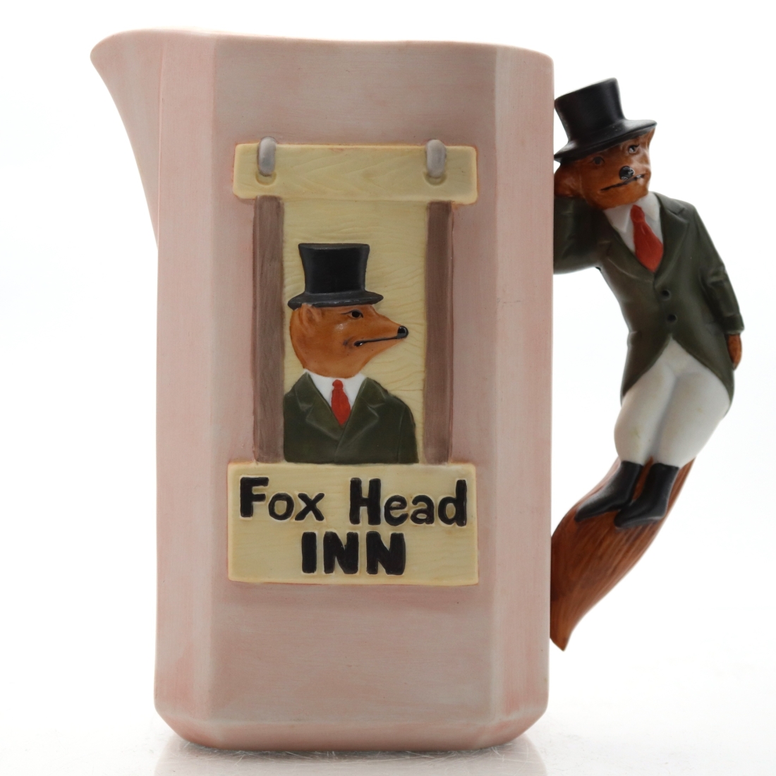 Jim Beam Fox Head Inn Whisky Water Jug / Raintree Porcelain