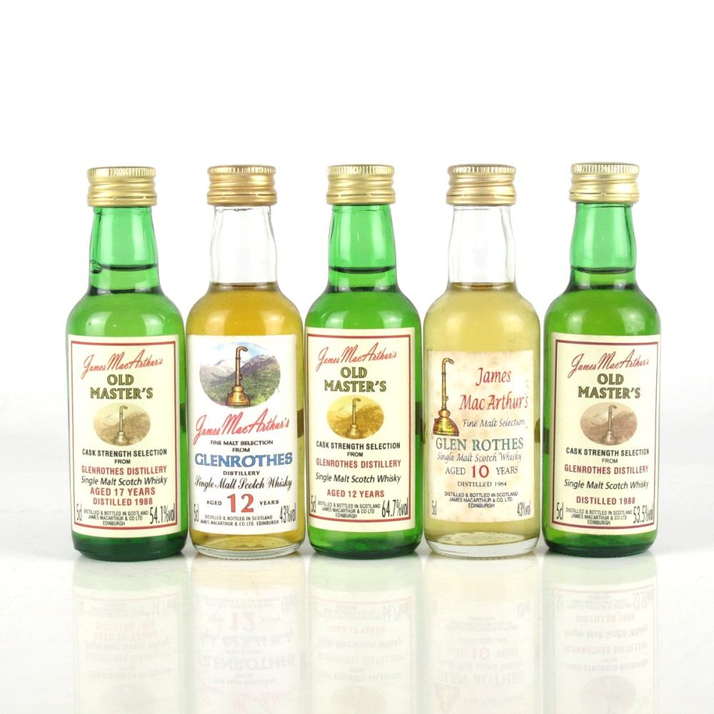 Glenrothes James MacArthur's Miniature Collection 5 x 5cl