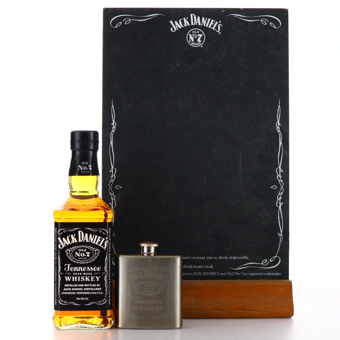 Jack Daniel's Old No.7 35cl / with Sign and Hipflask
