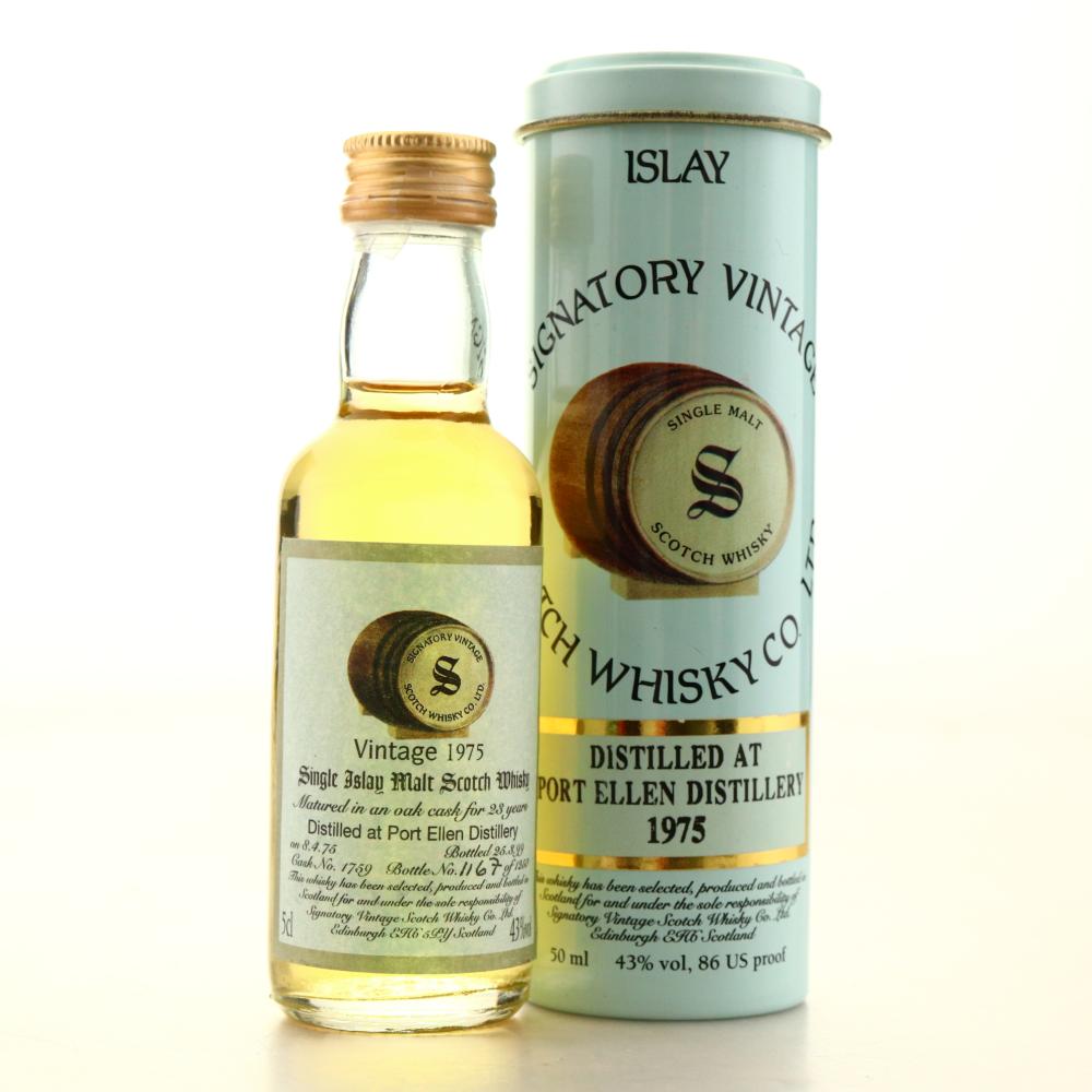 Port Ellen 1975 Signatory Vintage 23 Year Old Miniature​