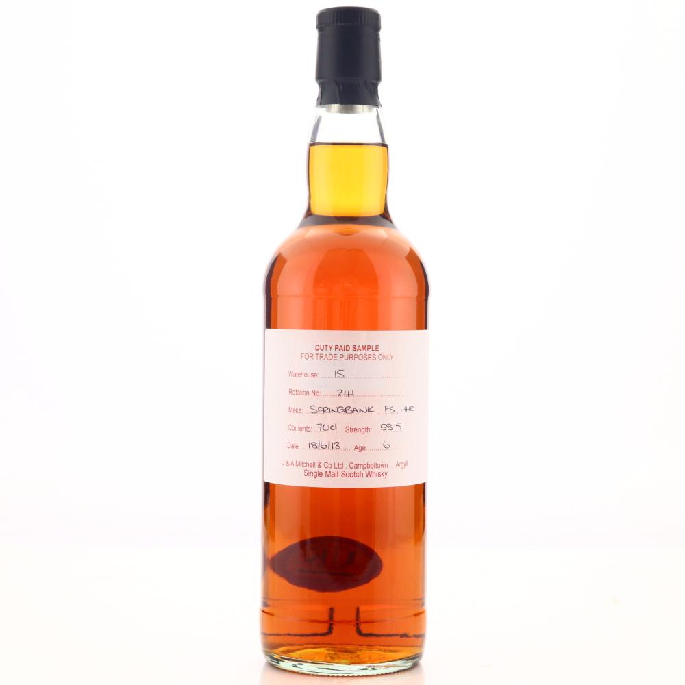 Springbank 2013 Duty Paid Sample 6 Year Old / Fresh Sherry Hogshead