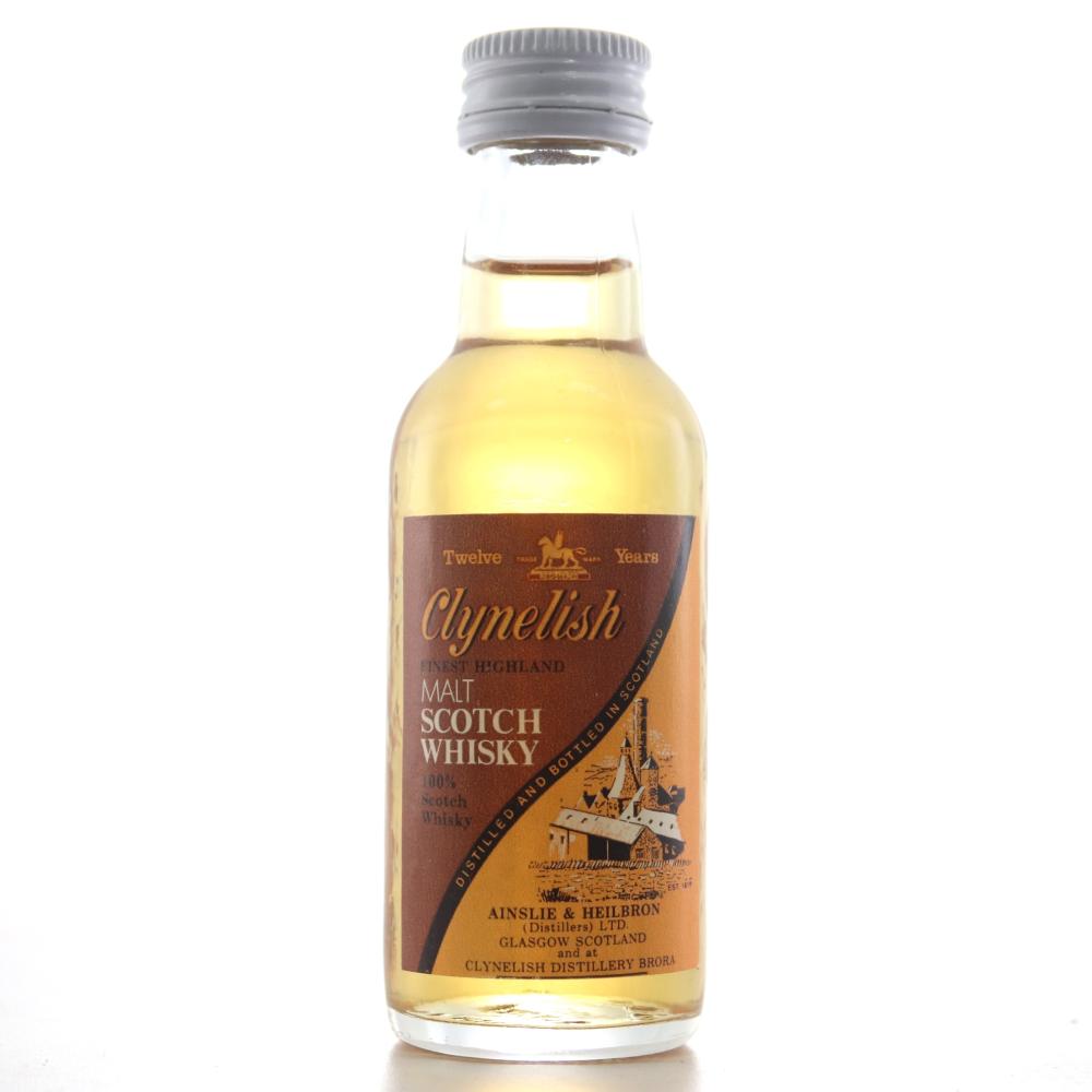 Clynelish 12 Year Old Ainslie and Heilbron Miniature early 1980s 