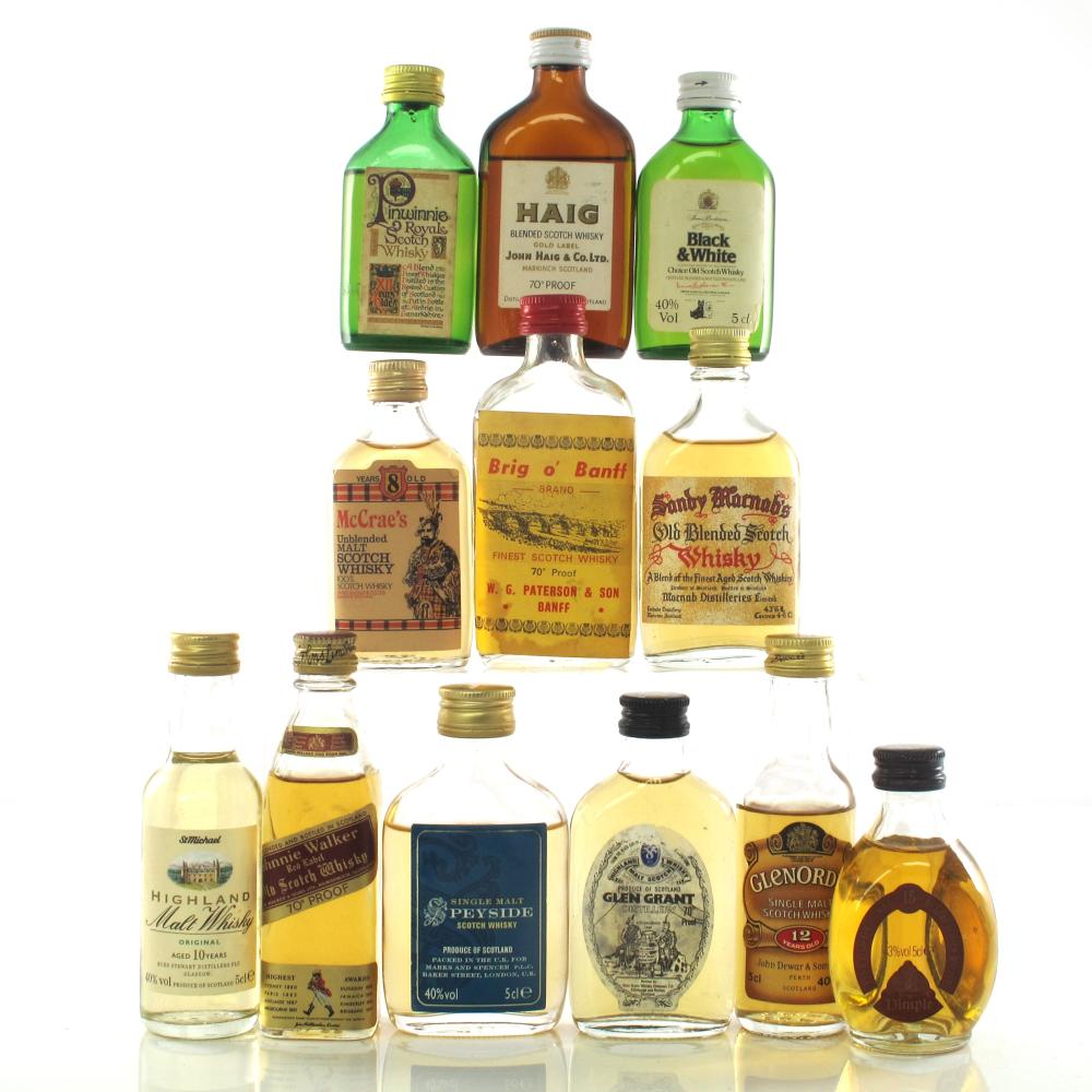 Miscellaneous Miniature Selection x 16 / including Glen Grant 8 Year Old