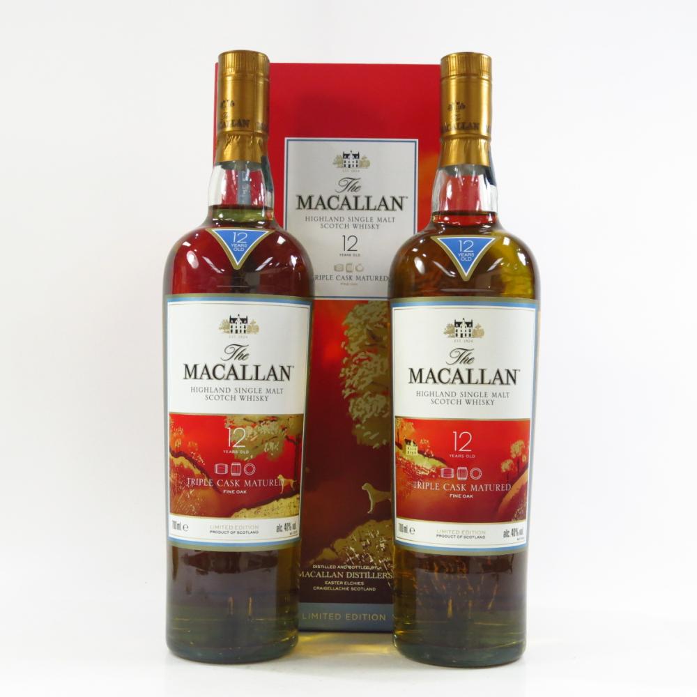 Macallan 12 Year Old Fine Oak 2 x 70cl / Year of the Dog