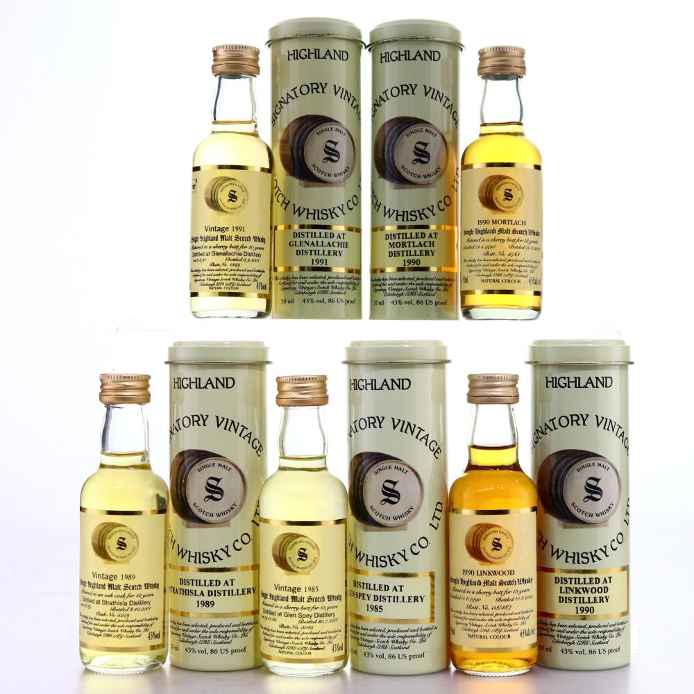 Signatory Vintage Highland Miniatures x 5