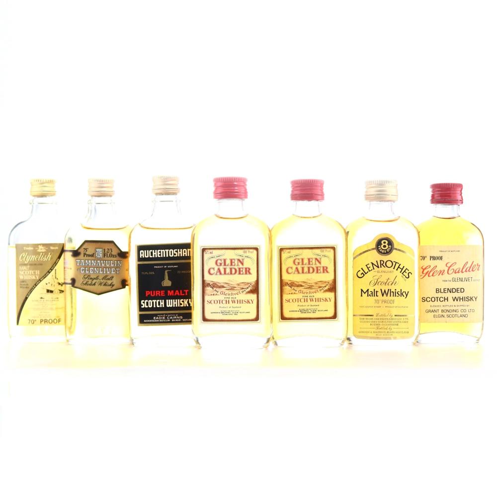 Gordon and MacPhail Miniatures x 7 1970s-80s / includes Clynelish Ainslie & Heilbron