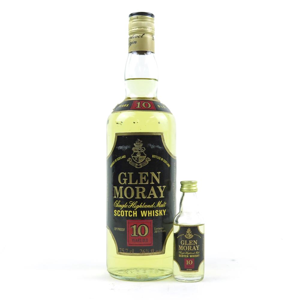 Glen Moray 10 Year Old 1970s / Including 70 Proof Miniature
