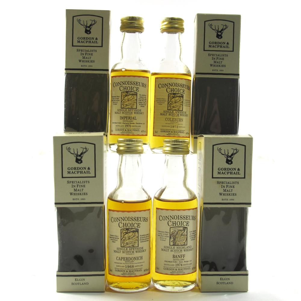 Gordon and MacPhail Closed Distillery Miniatures 4 x 5cl / Including Caperdonich 1968