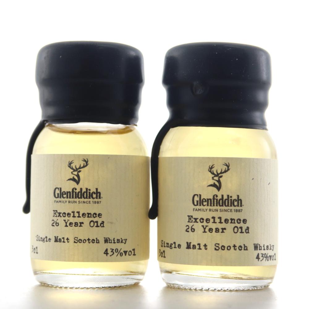 Glenfiddich 26 Year Old Excellence Samples x 2