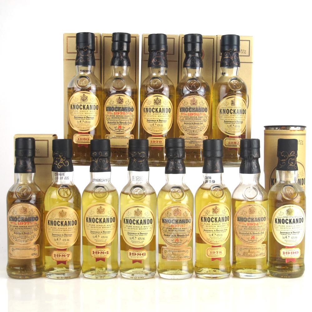 Knockando Miniature Selection 13 x 5cl / including 1973