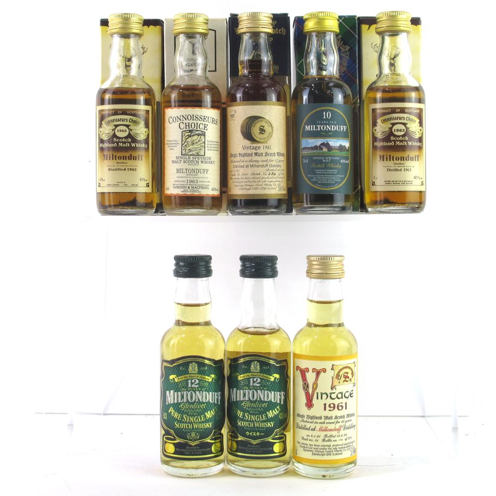 Miltonduff Miniature Selection x 8