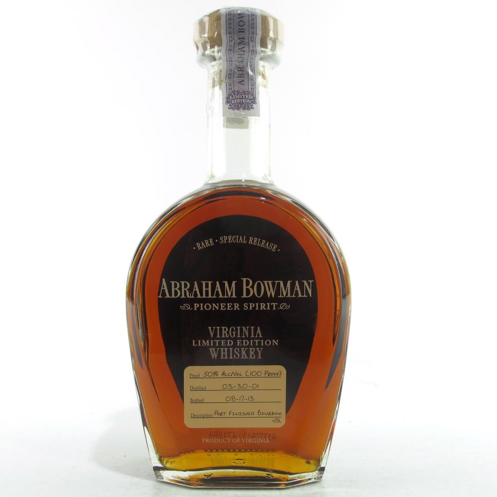 Abraham Bowman 2001 Port Finish Bourbon