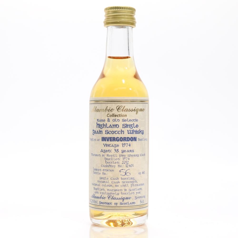 Invergordon 1974 Alambic Classique 38 Year Old Miniature 5cl