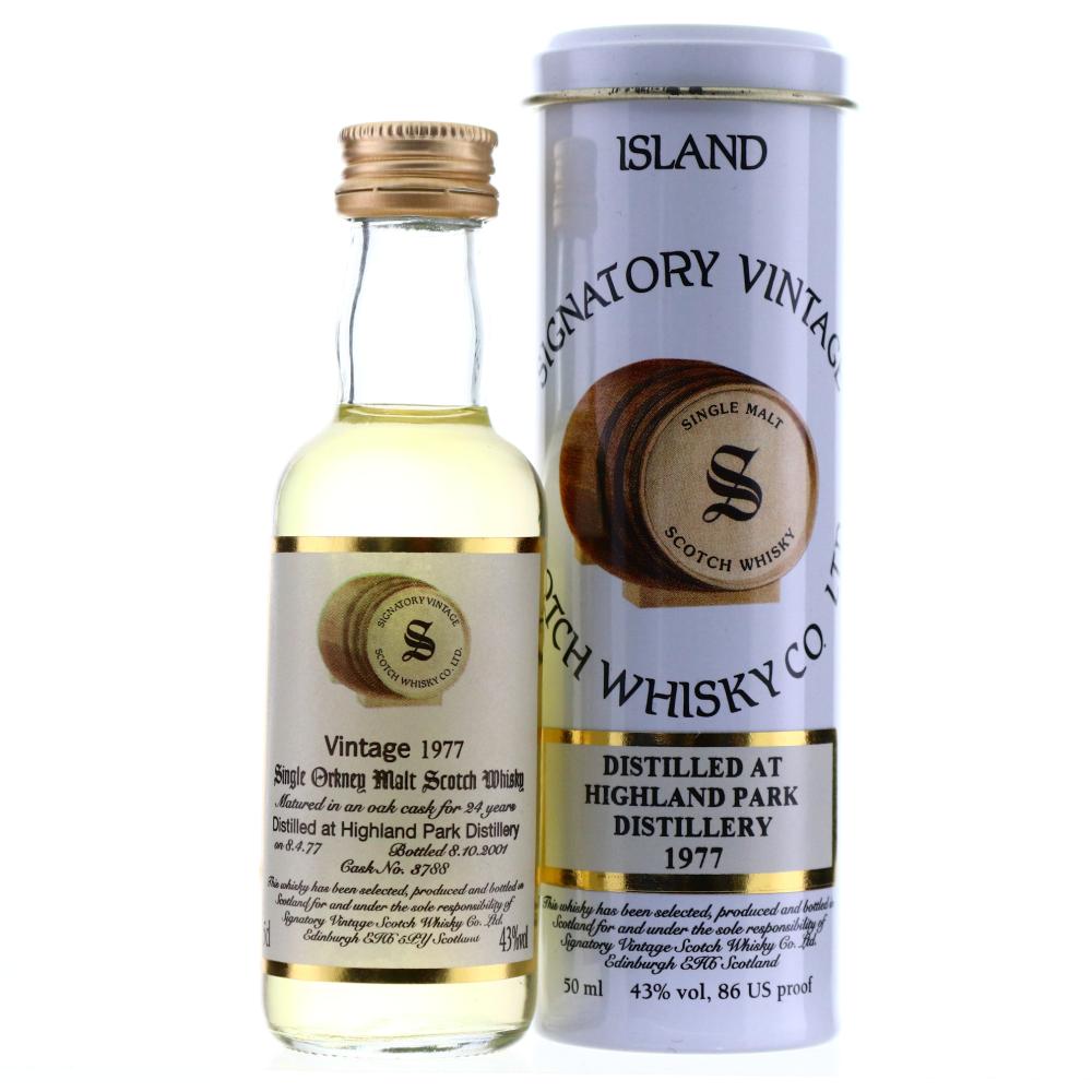 Highland Park 1977 Signatory Vintage 24 Year Old Miniature 5cl