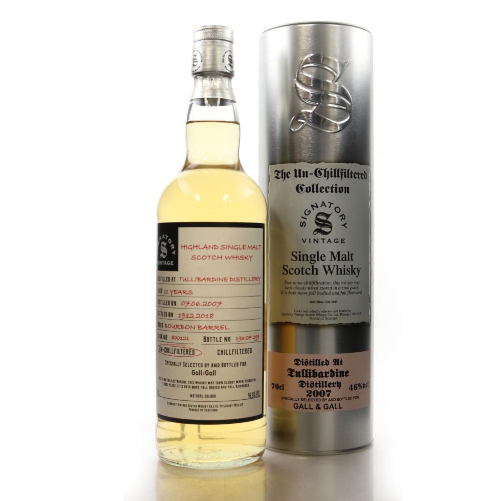 Tullibardine 2007 Signatory Vintage 11 Year Old / Gall and Gall