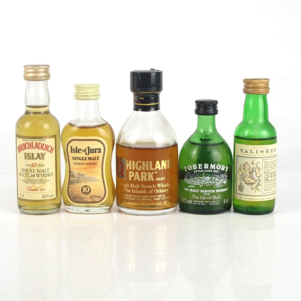 Islay and Island Miniature Selection 4 x 5cl / 1 x 10cl