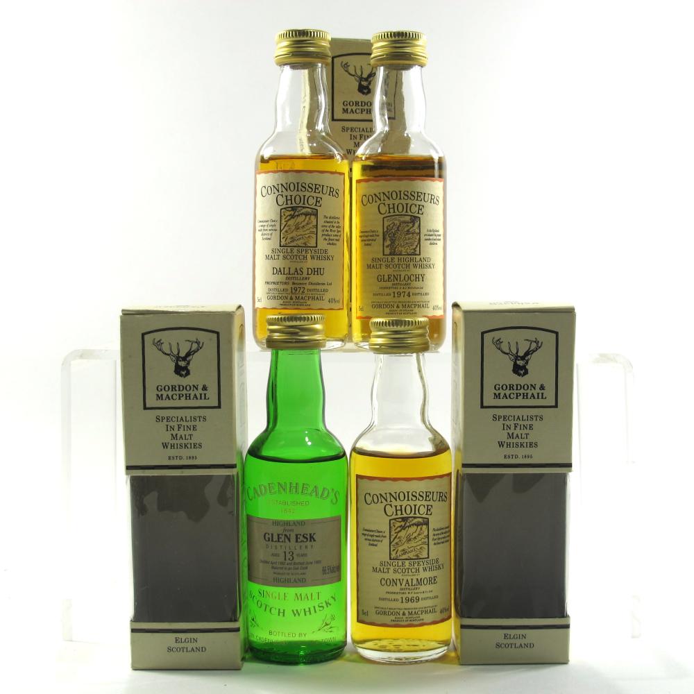 Closed Distillery Miniatures 4 x 5cl / Including Glenlochy 1974 G&M