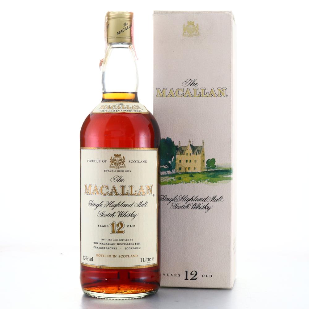 Macallan 12 Year Old 1980s 1 Litre / Rossi & Rossi Import