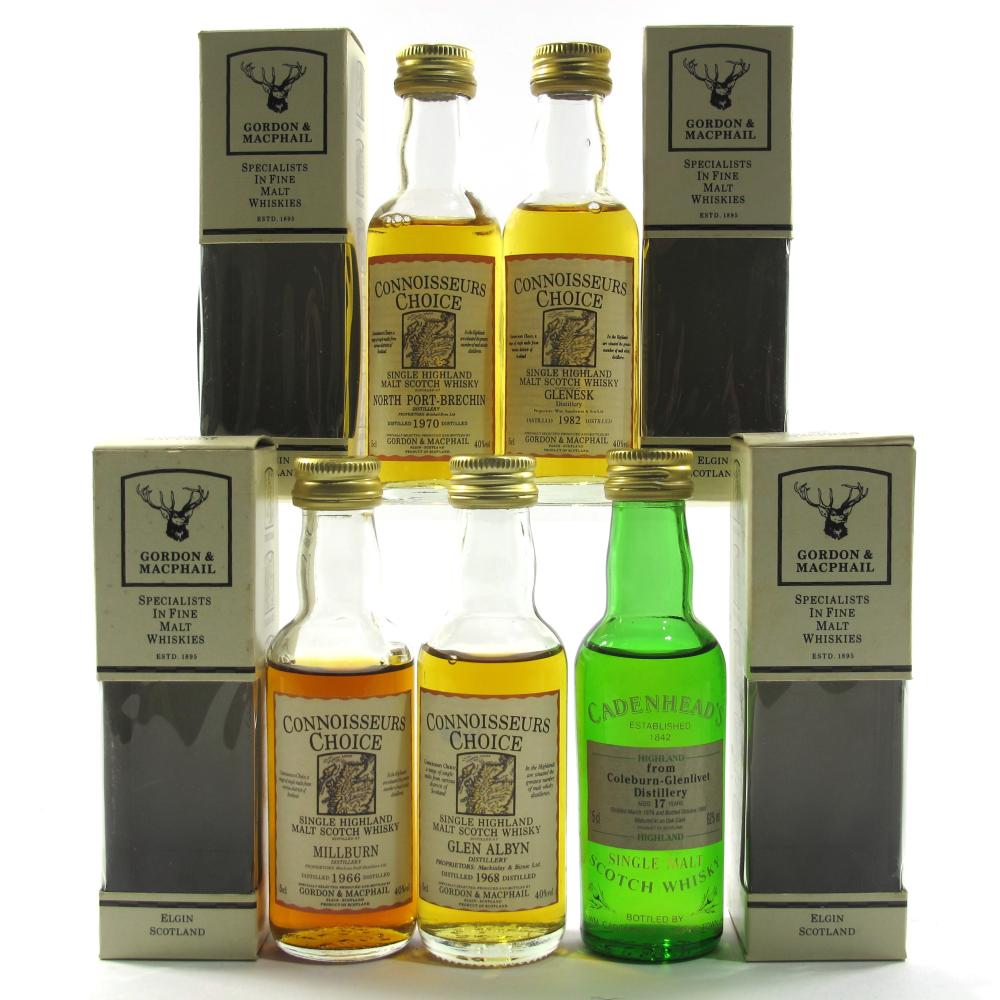 Closed Distillery Miniatures 5 x 5cl / Including North Port 1970