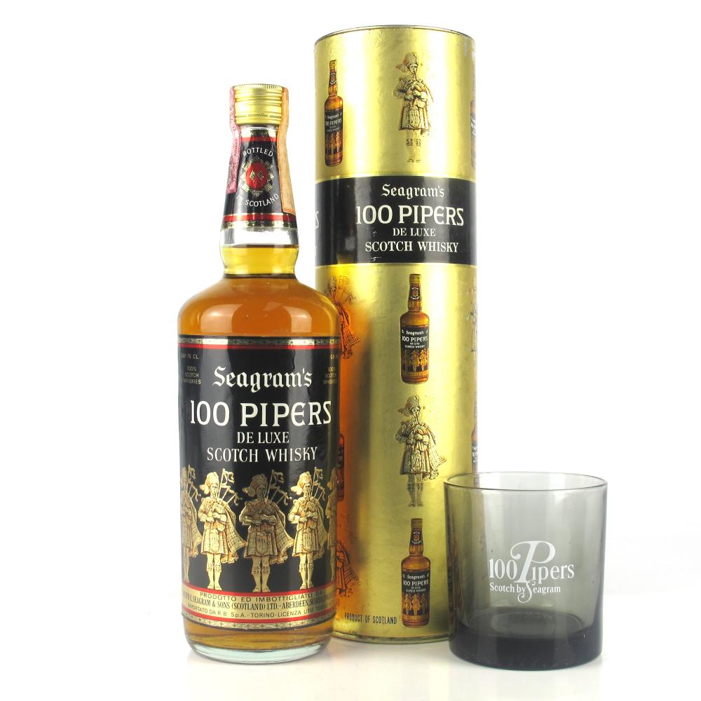 100 Pipers 1970s / includes Glass
