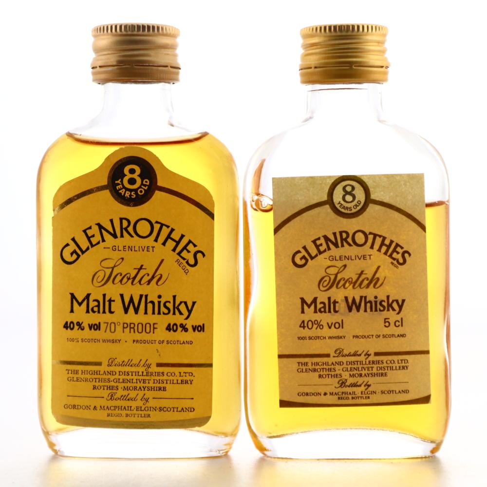 Glenrothes 8 Year Old Miniatures x 2