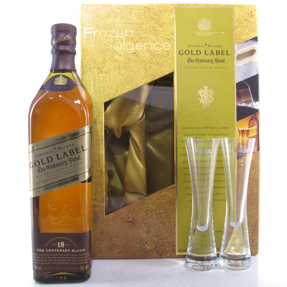 Johnnie Walker Gold Label Centenary Blend 18 Year Old / LSA International Gift Pack