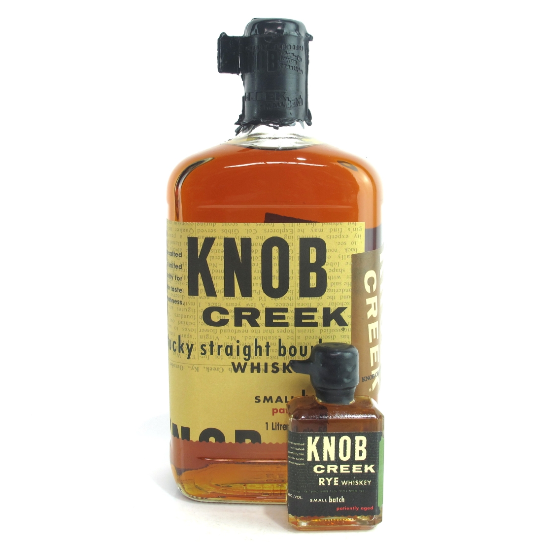 Knob Creek 100 Proof Small Batch 1 Litre / with Knob Creek Rye Miniature 5cl