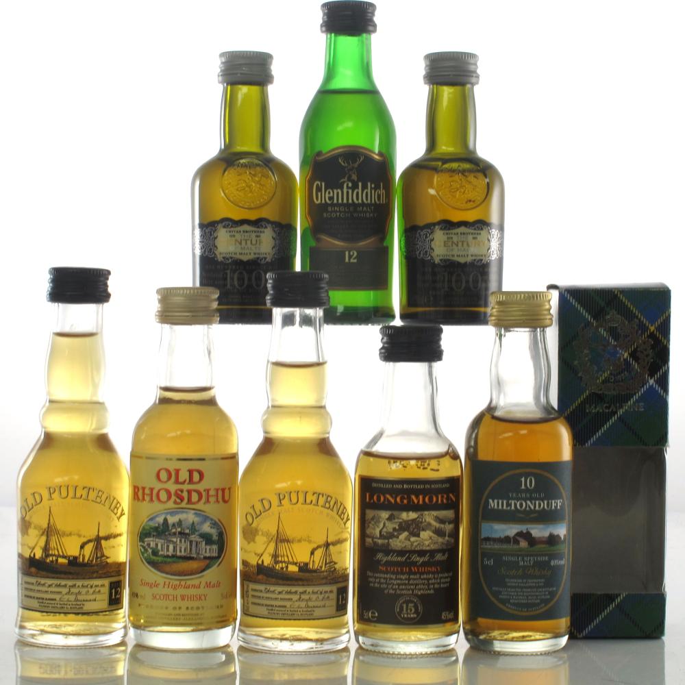 Single Malt Miniature Selection 8 x 5cl / Including Longmorn 15 Year Old