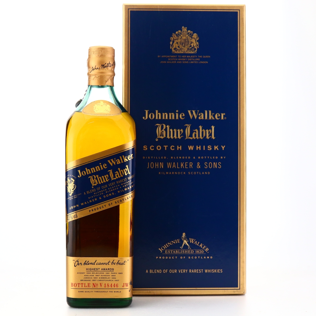 Johnnie Walker Blue Label 75cl / with Miniatures 2 x 5cl