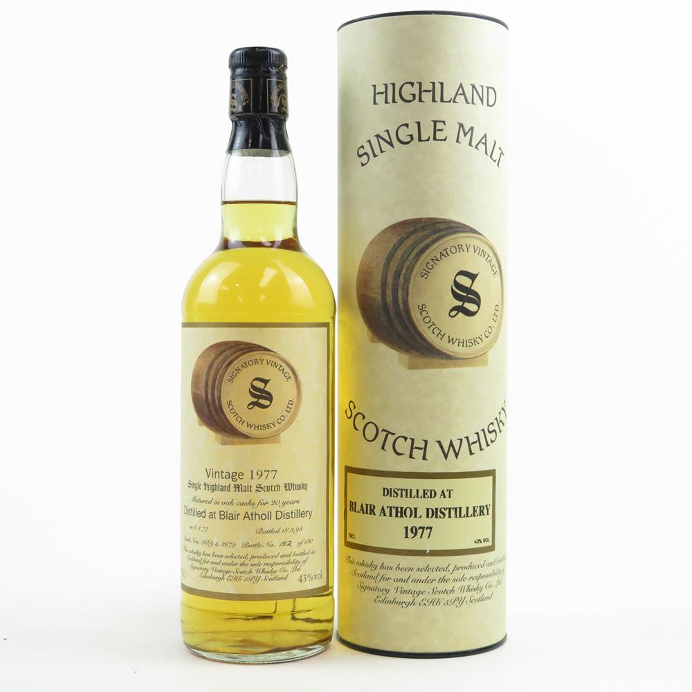 Blair Athol 1977 Signatory Vintage 20 Year Old