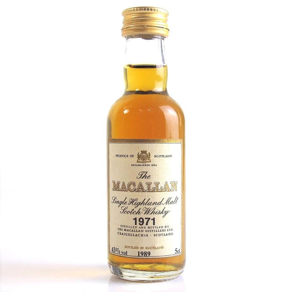 Macallan 1971 Bottled 1989 Miniature 5cl