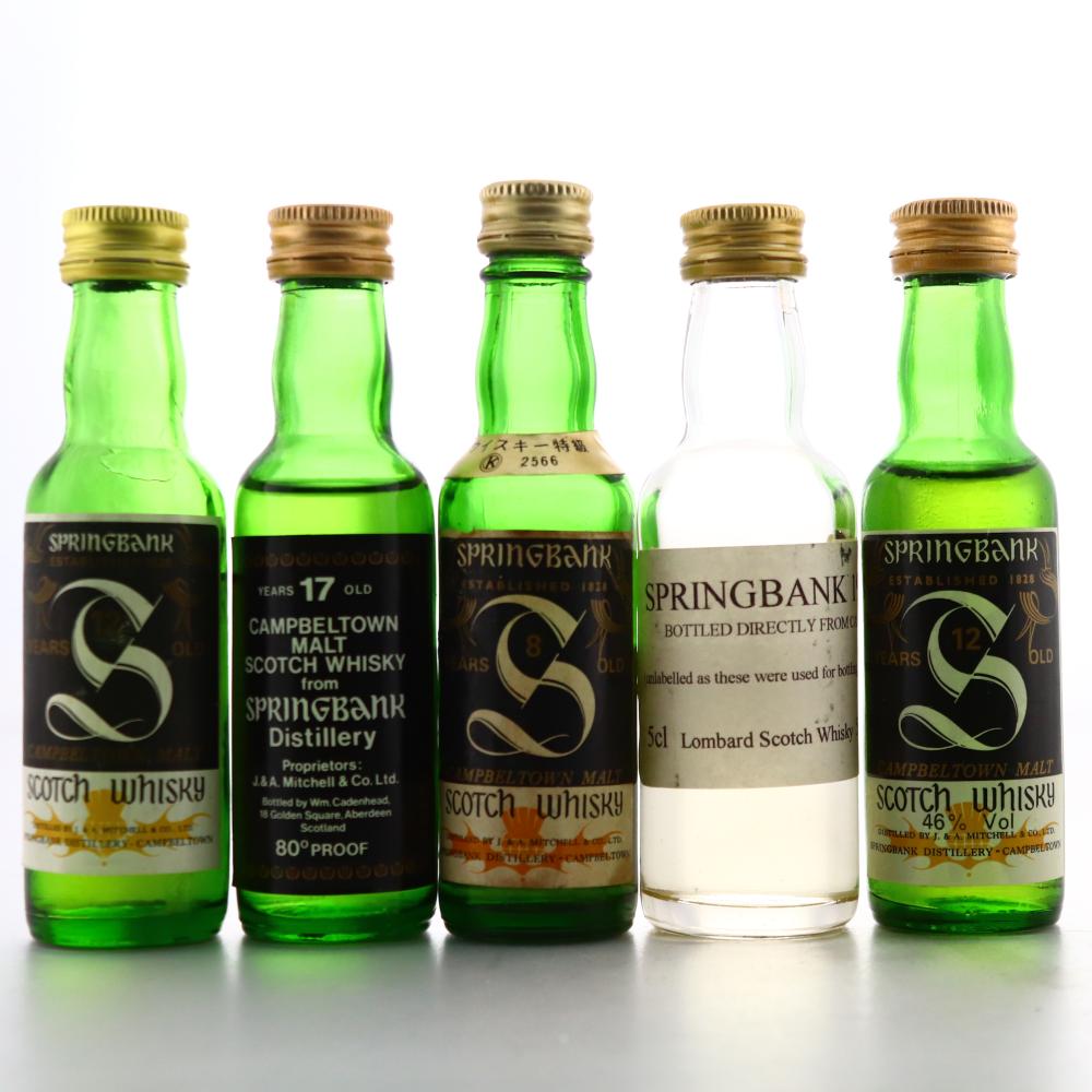 Springbank Year Old Miniatures x 5