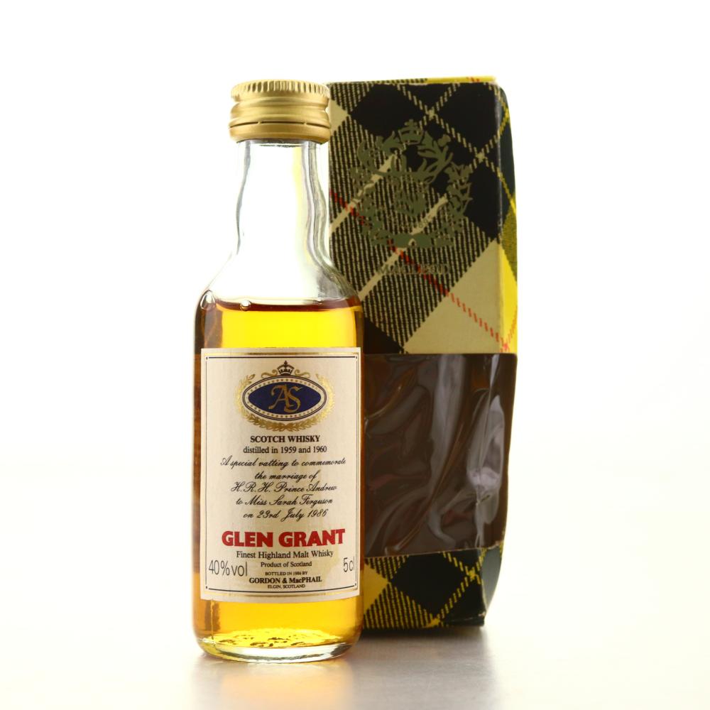 Glen Grant 1959/1960 Gordon and MacPhail Royal Marriage 1986 Miniature​​​