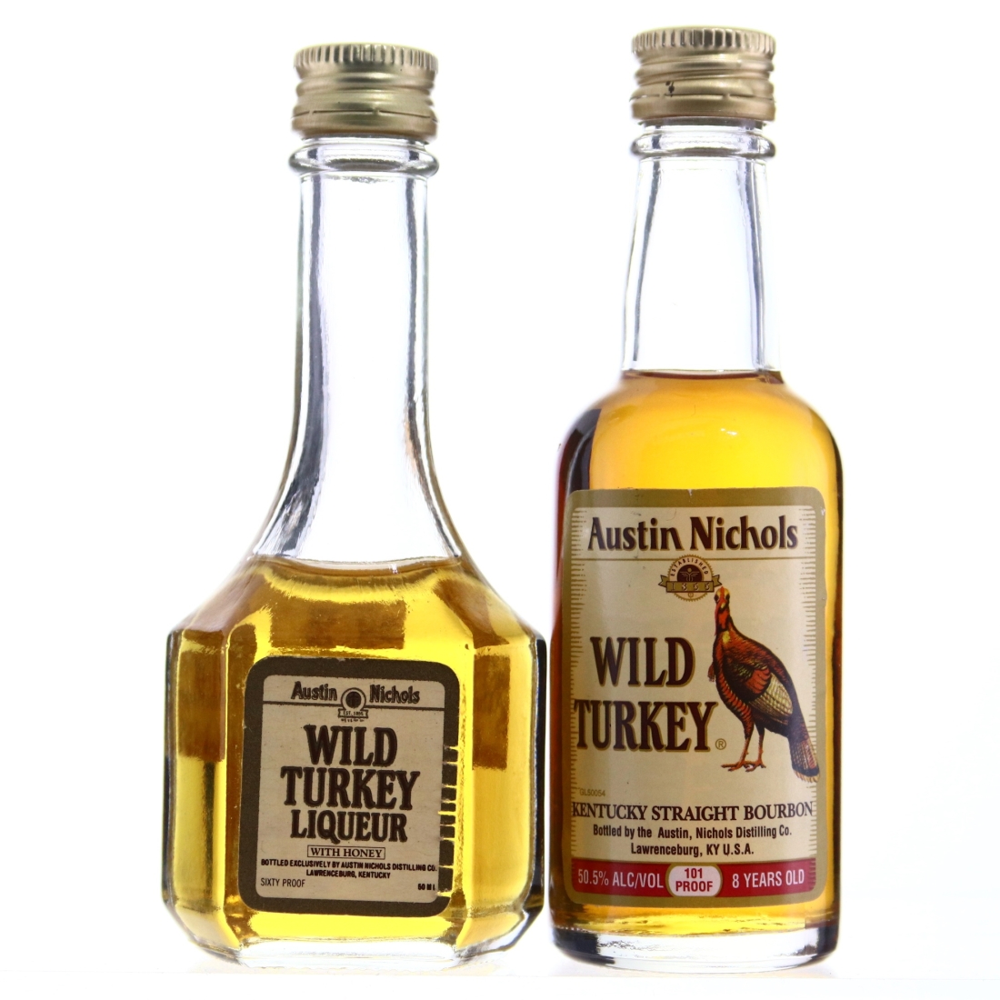 Wild Turkey Miniature x 2 / Includes Liqueur