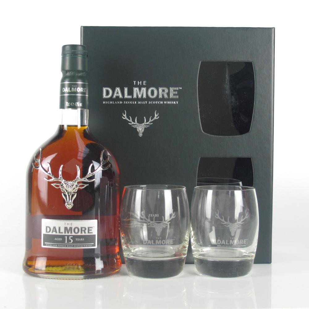 Dalmore 15 Year Old Presentation Pack / Including 2 Glasses
