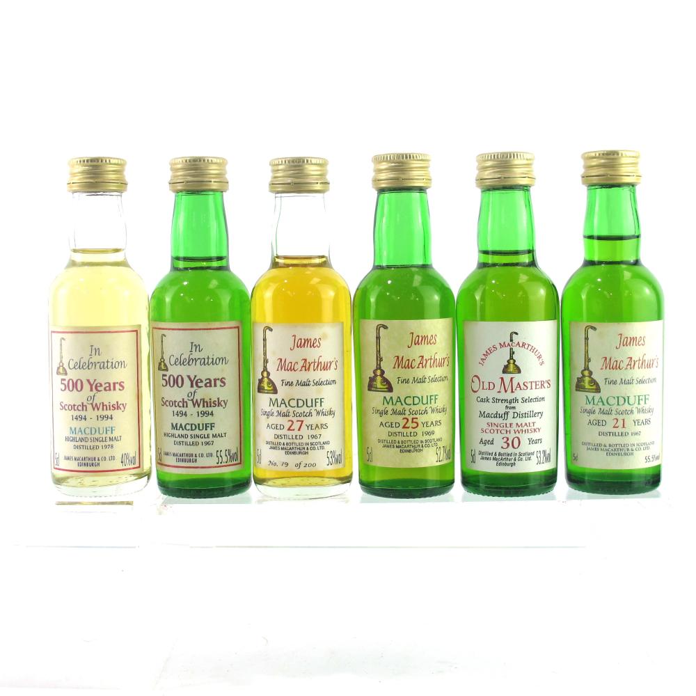 Macduff James MacArthur Miniatures 6 x 5cl