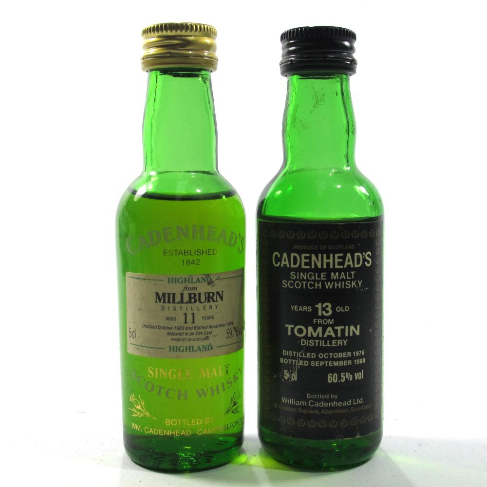 Tomatin & Millburn Cadenhead's Cask Strength Miniatures 2 x 5cl
