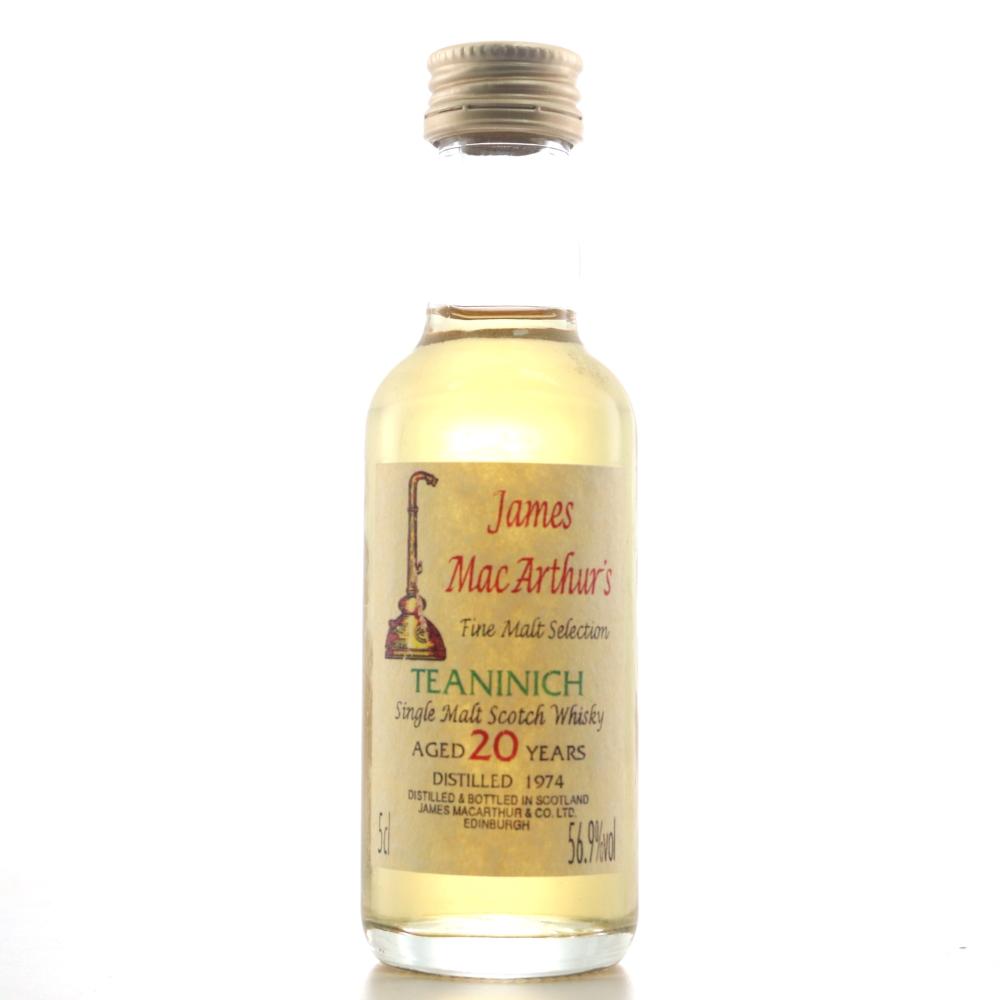 Teaninich 1974 James Macarthur 20 Year Old Miniature 5cl